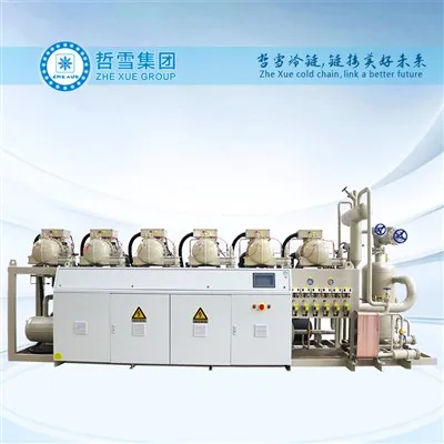 Agregat skraplający ze sprężarką śrubową HANBELL do głębokiego mrożenia w chłodni